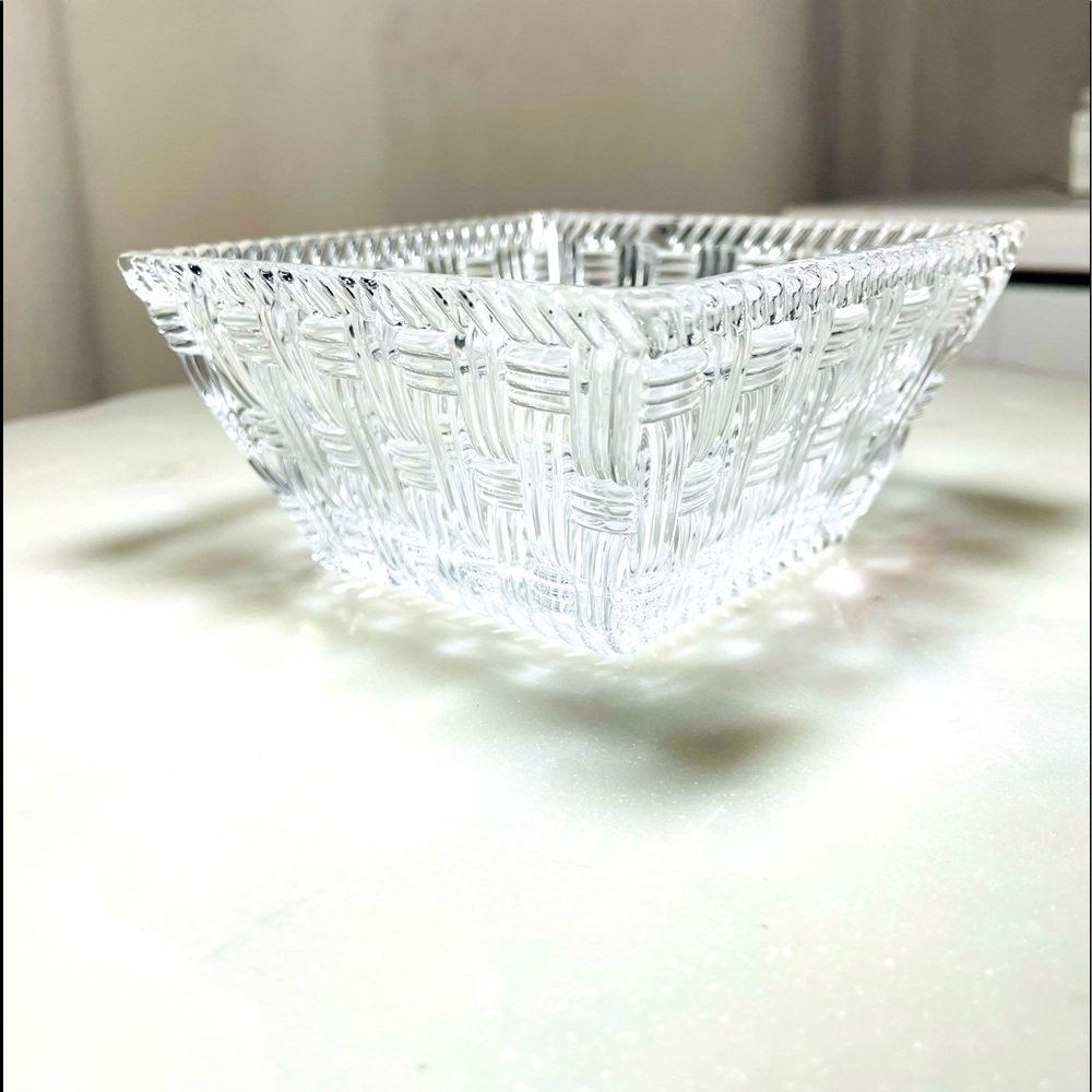 Tiffany & Co. Crystal Trinket Dish 4” x 4”